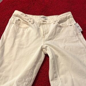 RSQ Cream Flare & Wide Leg Jeans